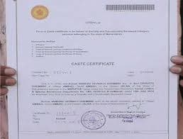 Thumbnail for Caste certificate (if SC/ST)